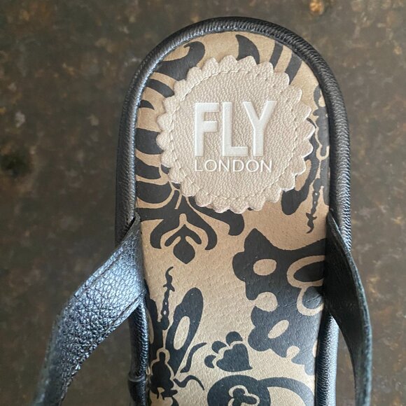 Fly London Peep Toe Wedges - Picture 4 of 5